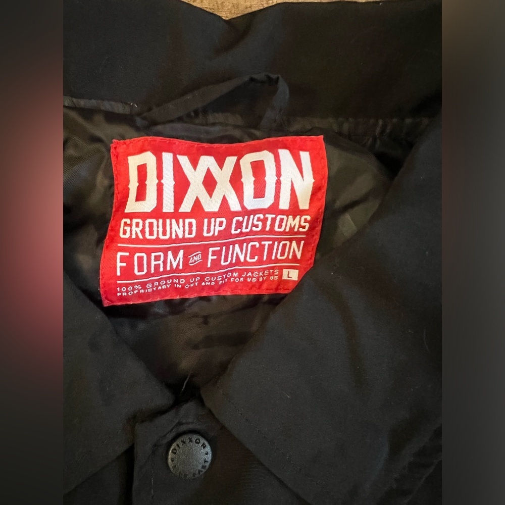 Dixxon Flannel Co Jacket‎ Men’s L Black Snap On Button Ground Up Customs C18 - Picture 5 of 11